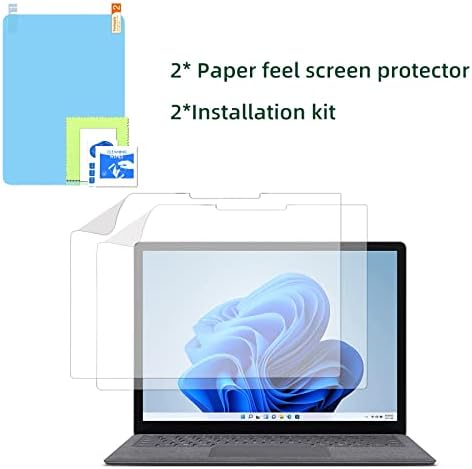Forubar [2 חבילה] מגן מסך תחושת נייר ， עבור Microsoft Surface Pro 7 Plus/7/6/5/4 12.3 אינץ '[התקנה קלה]